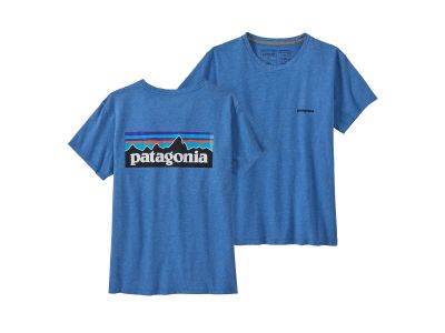 Patagonia P-6 Logo Responsibili-Tee women&amp;#39;s t-shirt, blue bird
