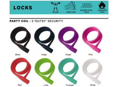 Knog lock Party Coil, model 2017