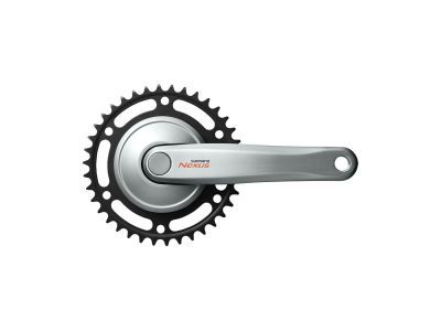 Shimano Nexus FC-C600 kľuky, 170 mm, 1x1, 38T, strieborná