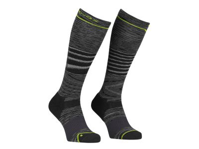 ORTOVOX Ski Tour Light Compression knee socks, black steel blend