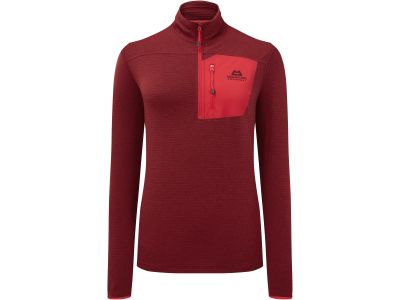 Mountain Equipment Lumiko Zip női kapucnis pulóver, rebarbara/paprika