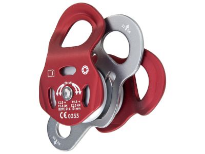 Climbing Technology Orbiter T pulley, Red/Grey