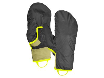 ORTOVOX Fleece Grid Cover Handschuhe, schwarzer Rabe