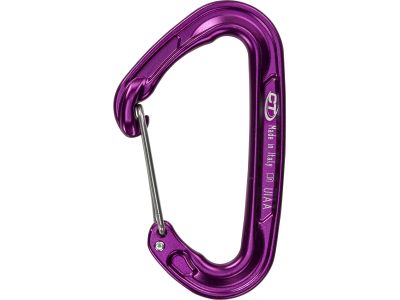 Climbing Technology Fly-weight (wire gate) carabiner, purple