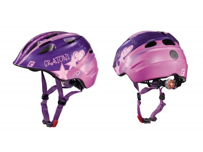 CRATONI Akino Star lila-rosa glänzender Helm, Modell 2019