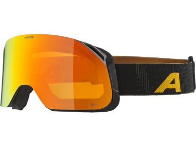 ALPINA BLACKCOMB Q-LITE Brille, schwarz/gelb/rote Gläser