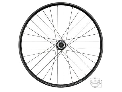 FORCE XC Disc 27.5" predné koleso, QR, 6-dier