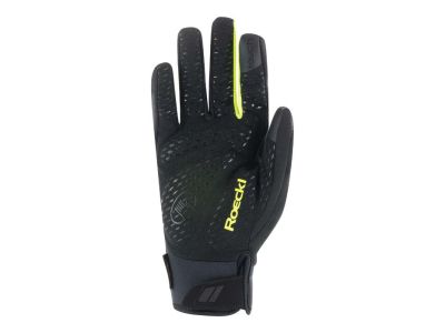 Roeckl Ranten gloves, black/fluo yellow