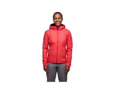 Black Diamond First Light Hybrid women's jacket, coral red