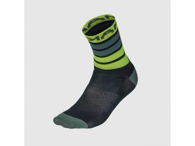 Karpos VERVE ponožky, modrozelená/žltá fluo
