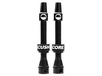 Cush Core tubeless valves, presta valve 44 mm, black