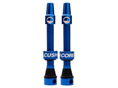 Cush Core tubeless valves, Presta valve 44 mm, blue