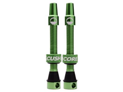 Cush Core tubeless valves, Presta valve 55 mm, green
