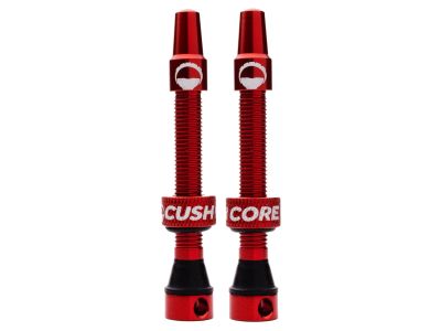 Cush Core tubeless valves, ball valve 55 mm, red
