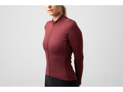Isadore Signature Thermal women&#39;s jersey, Red Mahogany