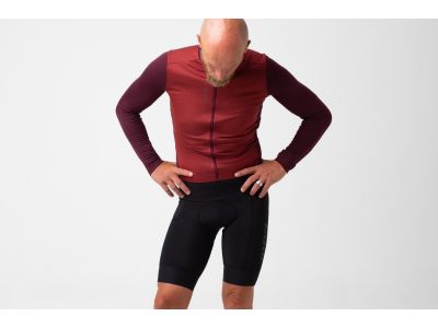 Isadore Patchwork Thermo-Trikot, Ruby Wine/Abb
