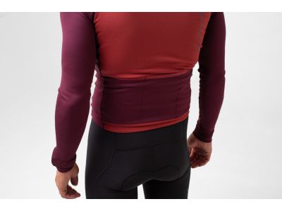 Isadore Patchwork Thermo-Trikot, Ruby Wine/Abb