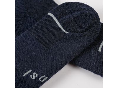 Isadore Merino Winter socks, navy blue