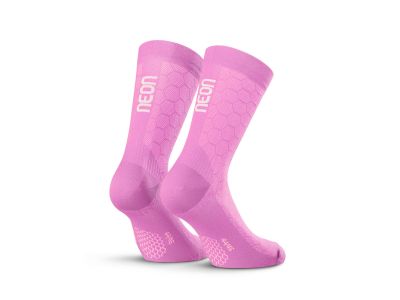 Neon 3D socks, lisel white