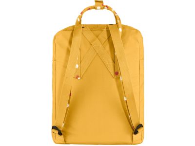 Fjällräven Kånken hátizsák, 16 l, okker/konfetti mintás