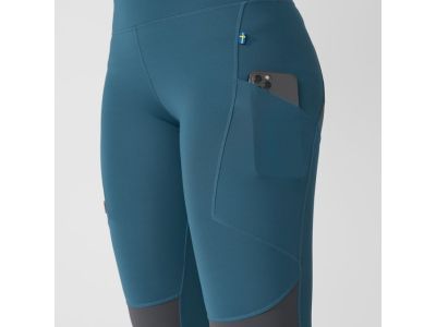 Fjällräven Abisko Trekking Pro women's 7/8 leggings, indigo blue/iron grey