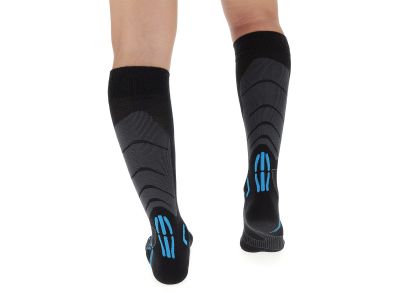 UYN SKI TOURING zokni, fekete/kékszín