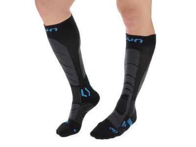 UYN SKI TOURING zokni, fekete/kékszín