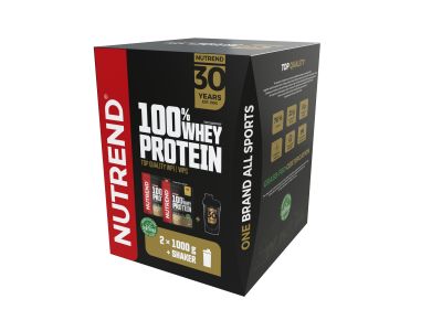 NUTREND 100% WHEY PROTEIN gift pack, 2x1000 g + 1 shaker