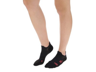 UYN CYCLING GHOST dámske ponožky, Black/Pink Fluo
