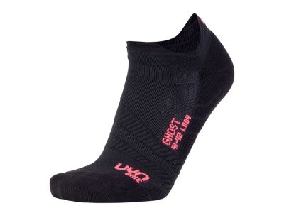 UYN CYCLING GHOST női zokni, Fekete/Pink Fluo