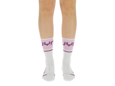 UYN CYCLING ONE LIGHT women&amp;#39;s socks, white/purple