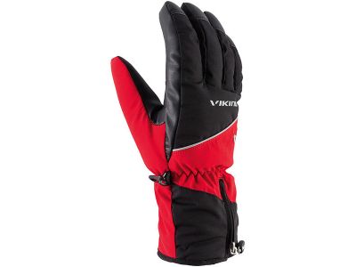 Viking Crispin red rukavice, čierna/červená