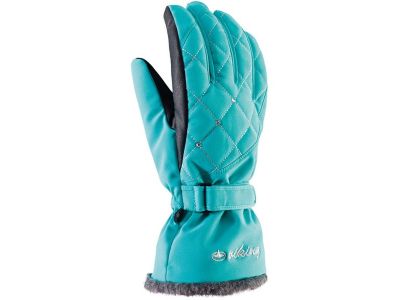 Mănuși de damă Viking Crystal albastre, turcoaz