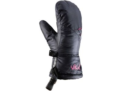 Viking Fiordic pink detské rukavice, čierna