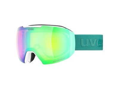 uvex Epic attract glasses, white dl/fm green-orange