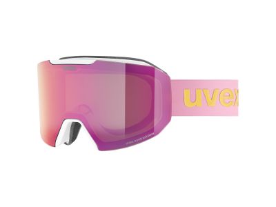 uvex Evidnt Attraction We Damenbrille, weiß dl/fm rose-grün