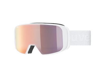 uvex Saga TO glasses, white gloss dl/fm rose-lgl/clear