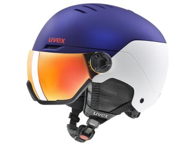 uvex Wanted visor helmet, purple bash/white matt