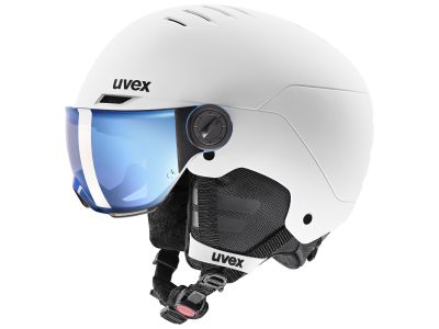 uvex Rocket junior visor children&amp;#39;s helmet, white/black matte