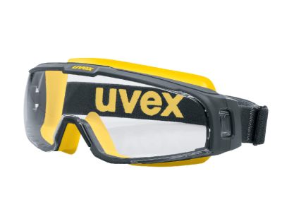 uvex U-sonic safety glasses, grey/yellow