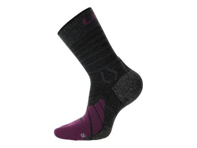 UYN TREKKING FIVE dámské ponožky, Anthracite/Purple