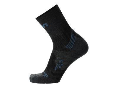 UYN RUN WINTER ponožky, Anthracite/Blue