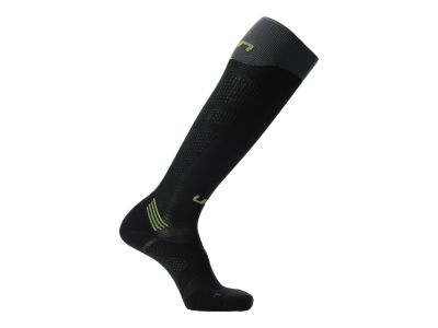 UYN RUN COMPRESSION ONE ponožky, Black/Grey/Lime