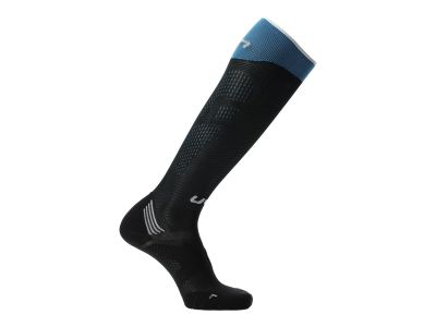 UYN RUN COMPRESSION ONE dámské ponožky, Black/Turquoise