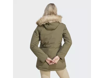 adidas HO FUR women&#39;s jacket, olive strata