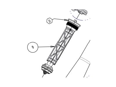 Manitou tlmiaca patróna kompresie, 32 mm