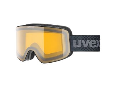 uvex Pyrit LG Brille, schwarz matt/gelb klar