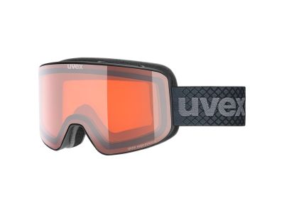 uvex Pyrit LG glasses, black matt/orange-clear