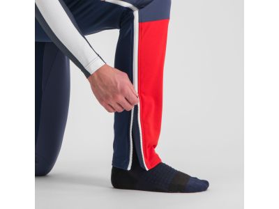 Sportowe spodnie ANIMA APEX w kolorze błękitu galaktycznego/czerwonego