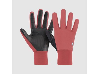 Sportowe rękawiczki damskie INFINIUM w kolorze zgaszonej czerwieni